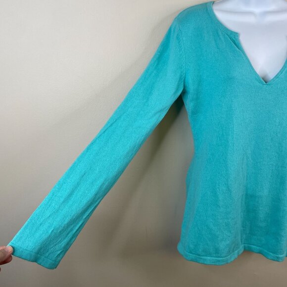 Vintage Gap Womens Angora Blend Pullover Tunic Sweater Size M Bright Coastal - Picture 6 of 14